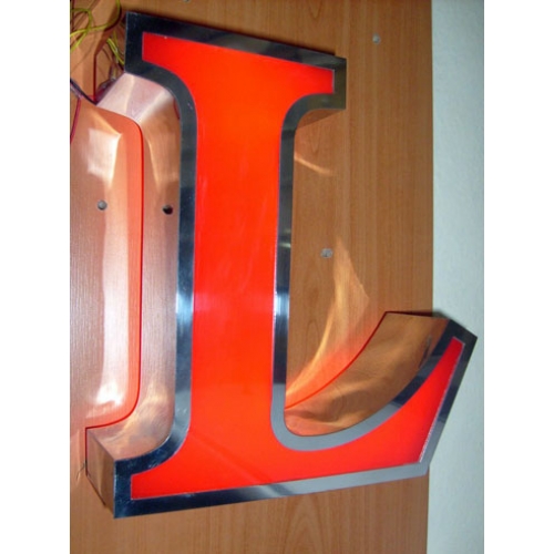  Silver Krom Fileli Led Aydınlatmalı Kutu Harf